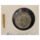 1941 NETHERLANDS 10 CENT COIN - 64% SILVER -