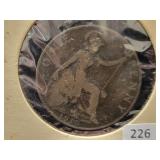 1910 BRITISH ONE PENNY COIN