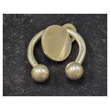 2001 TIFFANY & CO. SCREWBALL KEY RING IN STERLING