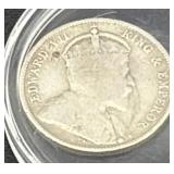 1906 BRITISH HONDURAS 25 CENTS - 92.5% SILVER -