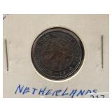 1914 NETHERLANDS 1 CENT COIN