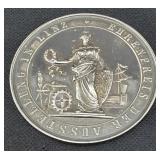 1890 AUSTRIA LINZ MEDAL - PROOF LIKE -  90% SILVER