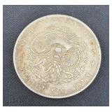1900 CHINA KIANGNAN SILVER DRAGON DOLLAR -