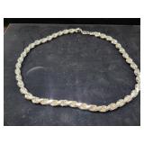 20 INCH STERLING SILVER ROPE CHAIN - 130 GRAMS