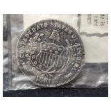 REPLICA CONFEDERATE HALF DOLLAR WITH COA