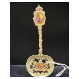 STERLING SILVER ENAMELED SOUVENIR SPOON OF GREAT
