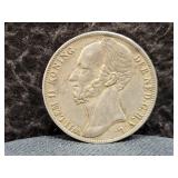 1816 NETHERLANDS 1 GULDEN - 94.5% SILVER - 10 GRAM