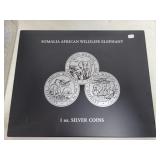 SOMALIA AFRICAN WILDLIFE ELEPHANT COIN
