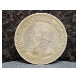 1895 SOUTH AFRICA 2 1/2 SHILLINGS - 92.5% SILVER -