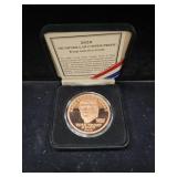 2020 PROOF TRUMP COPPER DOLLAR WITH BOX AND COA