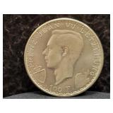 1946 LUXEMBOURG 100 FRANCS - 83.5% SILVER - 25 GR