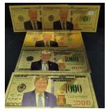 (5) ASSORTED TRUMP NOTES