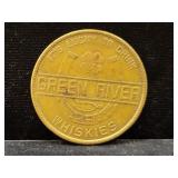 GREEN RIVER WHISKIES TOKEN