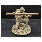 STERLING SILVER SOLDIER W/BAZOOKA - MARKED: #215 -