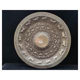 ANTIQUE INDIAN OR SRI LANKEN SILVER TRAY - 7 1/4'