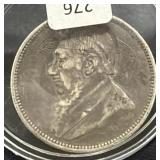 1894 SOUTH AFRICA 2 SHILLING COIN - 92.5% SILVER -