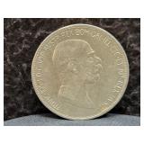 1909 AUSTRIA 5 CORONA - 90% SILVER - 24 GRAMS