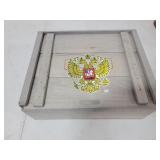 WOOD CRATE AND WOOD BOX - EMPTY