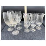 (10) GOBLETS, WINE GLASSES, ETC. (ASSORTED)