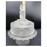 GILLINDER & SONS WESTWARD HO COVERED COMPOTE