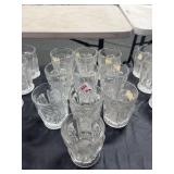 10 PANELED THISTLE WATER GLASSES