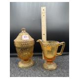 AMBER WILDFLOWER CREAMER & SUGAR