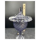 DIAMOND POINT PEDESTAL COMPOTE
