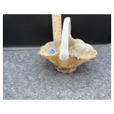 SMALL IMPERIAL SLAG GLASS BRIDES BASKET