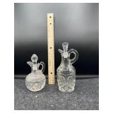 2 VINEGAR CRUETS