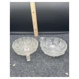 2 PANELED THISTLE NAPPYS