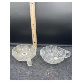 2 PANELED THISTLE NAPPYS