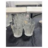 8 PANELED THISTLE WATER GLASSES