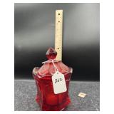 RUBY RED COIN DOT CANDY JAR