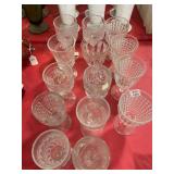 14 PC OF ASSTD PATTERN GOBLETS
