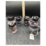 6 OWL PATTERN CREAMERS