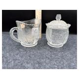 PANELED THISTLE CREAM & SUGAR