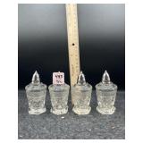 4 MATCHING SALT & PEPPERS