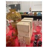 13 CRYSTAL GOBLETS (12 ARE IN A BOX)