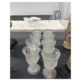 8 PANELED THISTLE GOBLETS