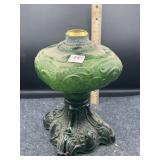 GREEN OIL LAMP BASE