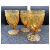 FENTON STIPPLED SCROLL WATER GOBLET