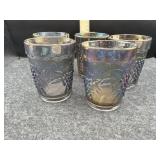 (5) HARVEST GRAPE TUMBLERS