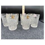 (7) CLEAR GLASS TUMBLERS