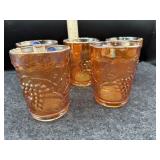 (5) CARNIVAL GRAPE TUMBLERS