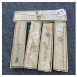 (5) BRACELETS - SOME WITH CULTURED PEARLS