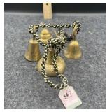 BRASS BELLS ON ROPE