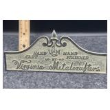METAL VIRGINA METALCRAFTERS DISPLAY SIGN