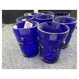 (10) WESTMORELAND COBALT BLUE TUMBLERS