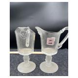 2PC DUNCAN STYLE THREE SISTERS CREAMERS