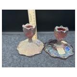 PAIR OF IMPERIAL CANDLE HOLDERS IN ACANTHUS LEAF P